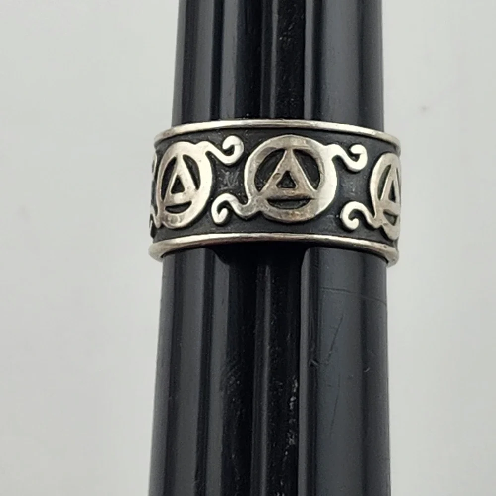 Vintage Sterling Silver 925 Mexico‎ Band Ring Size 6.75